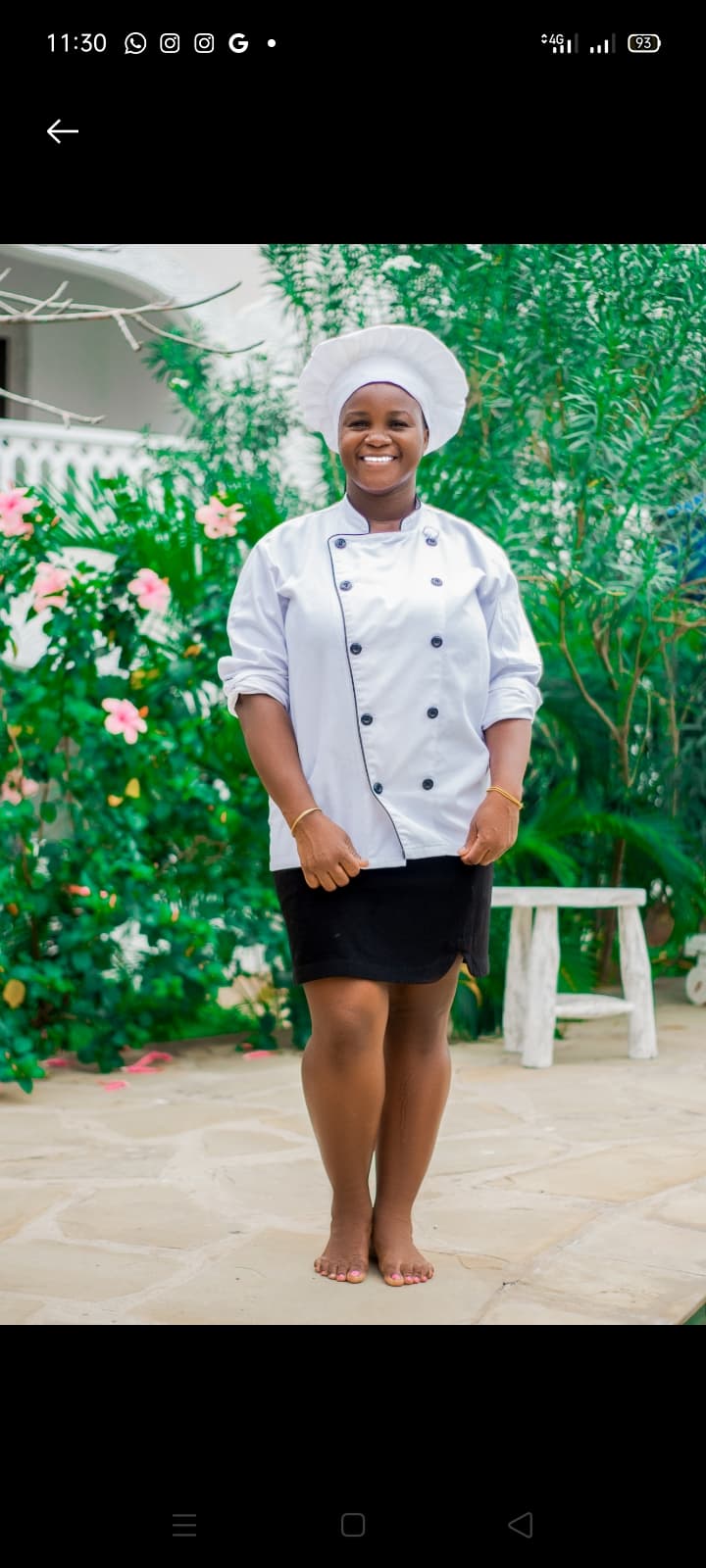 Chef Angie in her kitchen